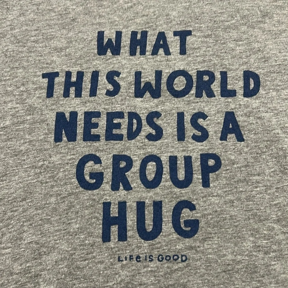Life is Good | Crusher Tee • Group Hug • Gray • Small - Picture 2 of 4